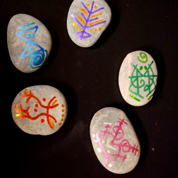 Sigil stone set, set of 4, variety picked unless otherwise requested - Picture 2 of 2